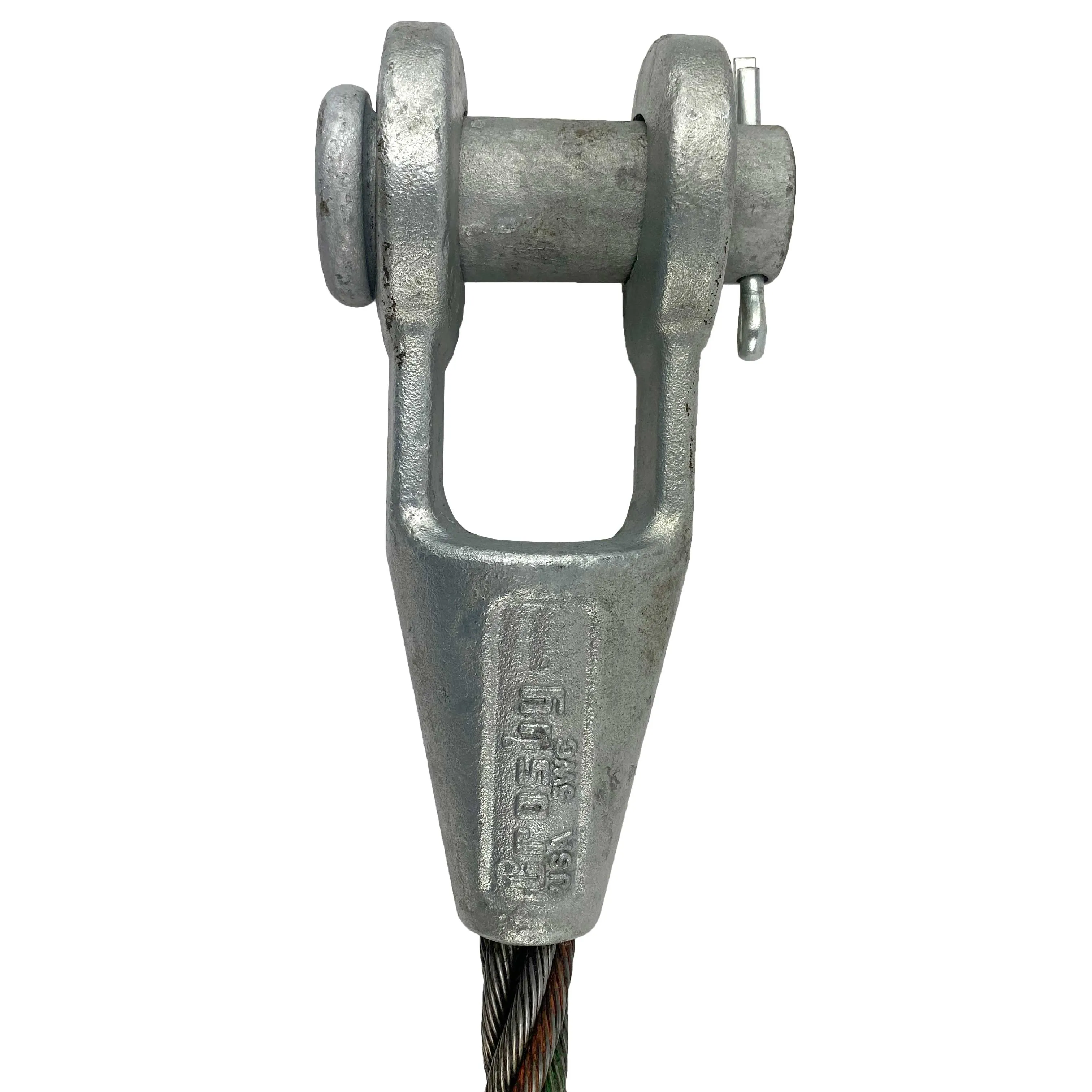 1-1/2" x 18' Open and Open Spelter Socket Wire Rope Sling