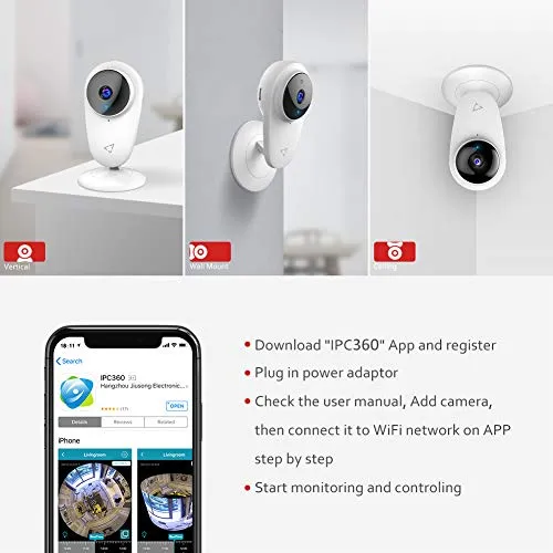 1080P Video Baby Monitor WiFi Camera