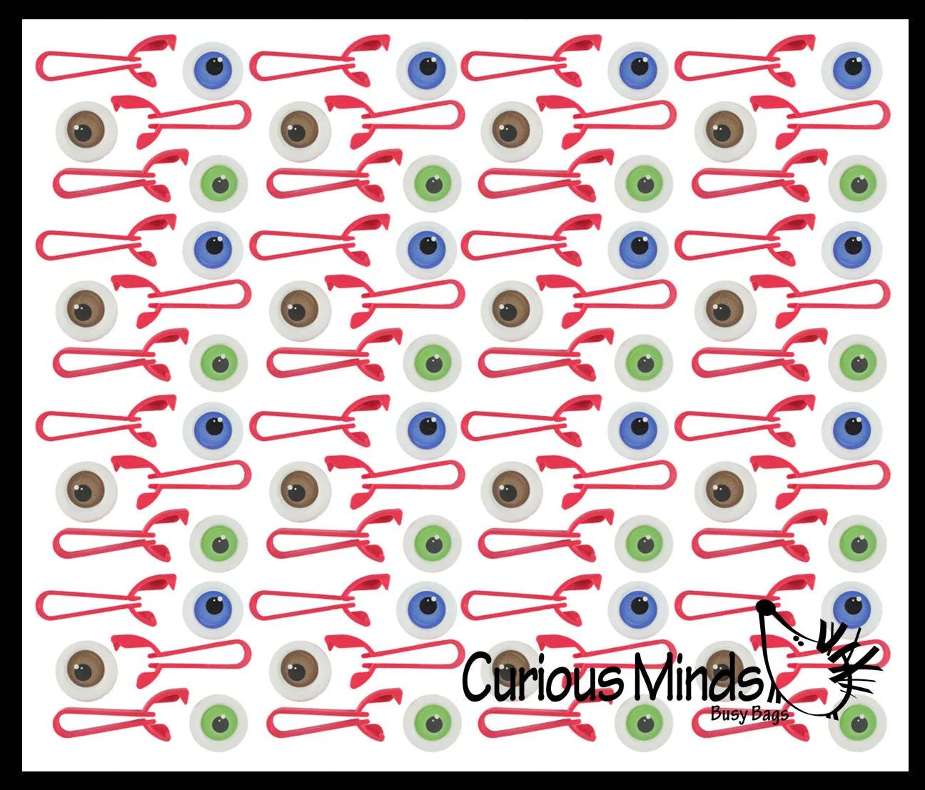 120 Eye Party Favors (Glow Bouncy Balls, Sticky, Disc Shooters) - Eyeball Gross School Supply - Doctor, Optometrist Ophthalmology - Party Favor -Halloween Trick or Treat