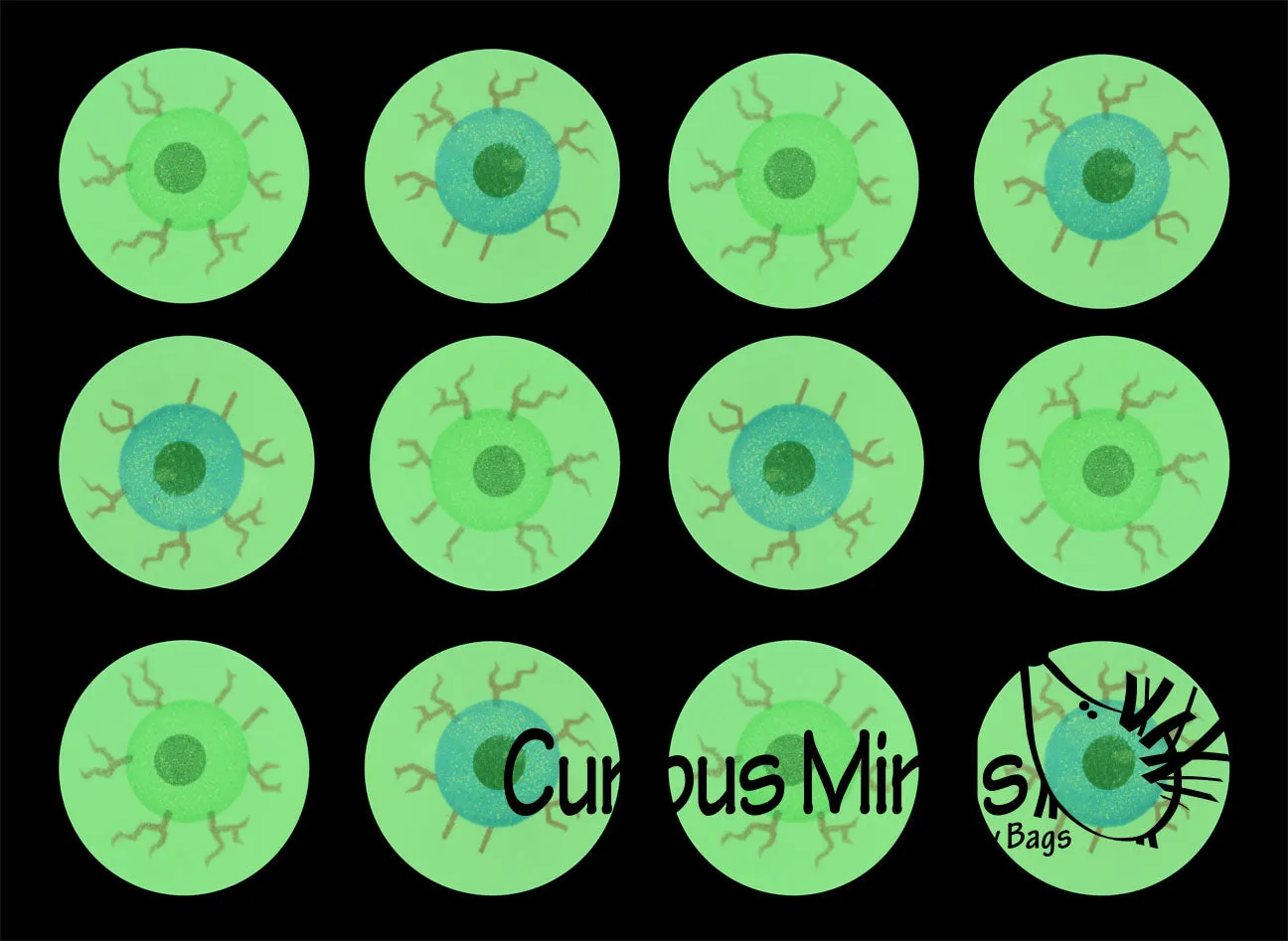 120 Eye Party Favors (Glow Bouncy Balls, Sticky, Disc Shooters) - Eyeball Gross School Supply - Doctor, Optometrist Ophthalmology - Party Favor -Halloween Trick or Treat
