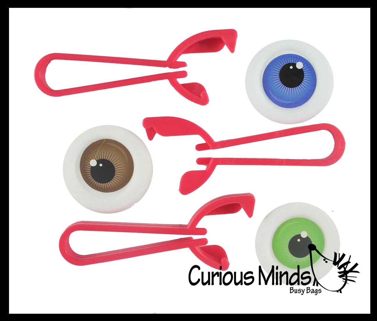 120 Eye Party Favors (Glow Bouncy Balls, Sticky, Disc Shooters) - Eyeball Gross School Supply - Doctor, Optometrist Ophthalmology - Party Favor -Halloween Trick or Treat