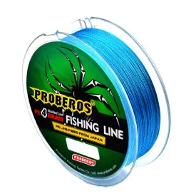 2 PCS PROBEROS 4 Edited 100M Strong Horse Fish Line, Line number: 0.6 / 8LB(Blue)