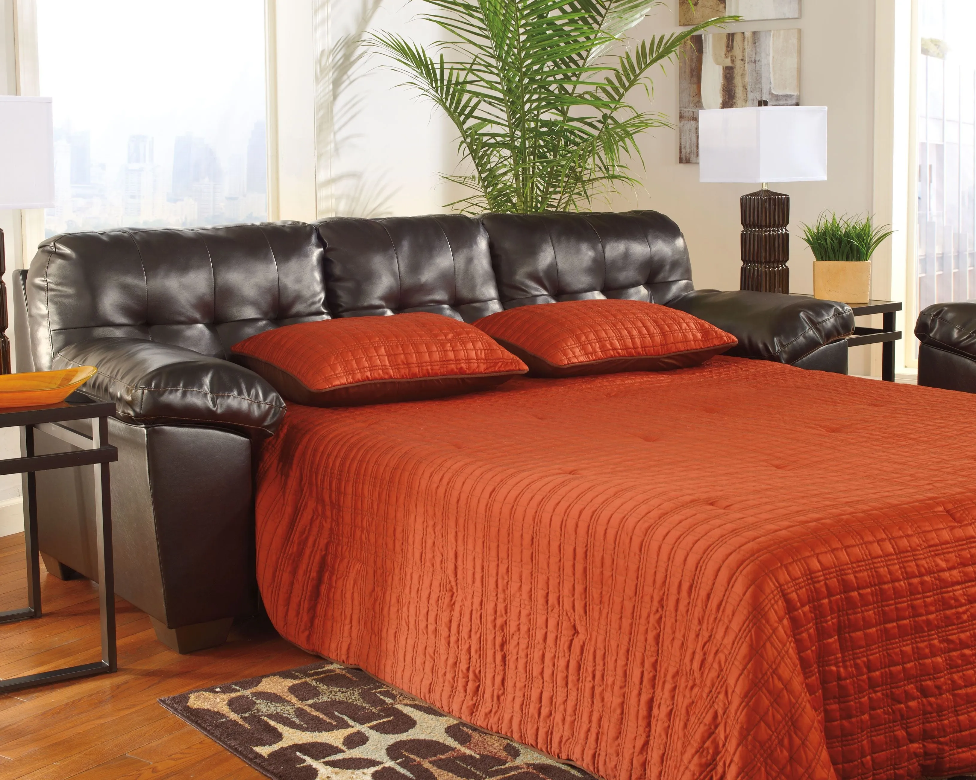 Alliston - Chocolate - Queen Sofa Sleeper