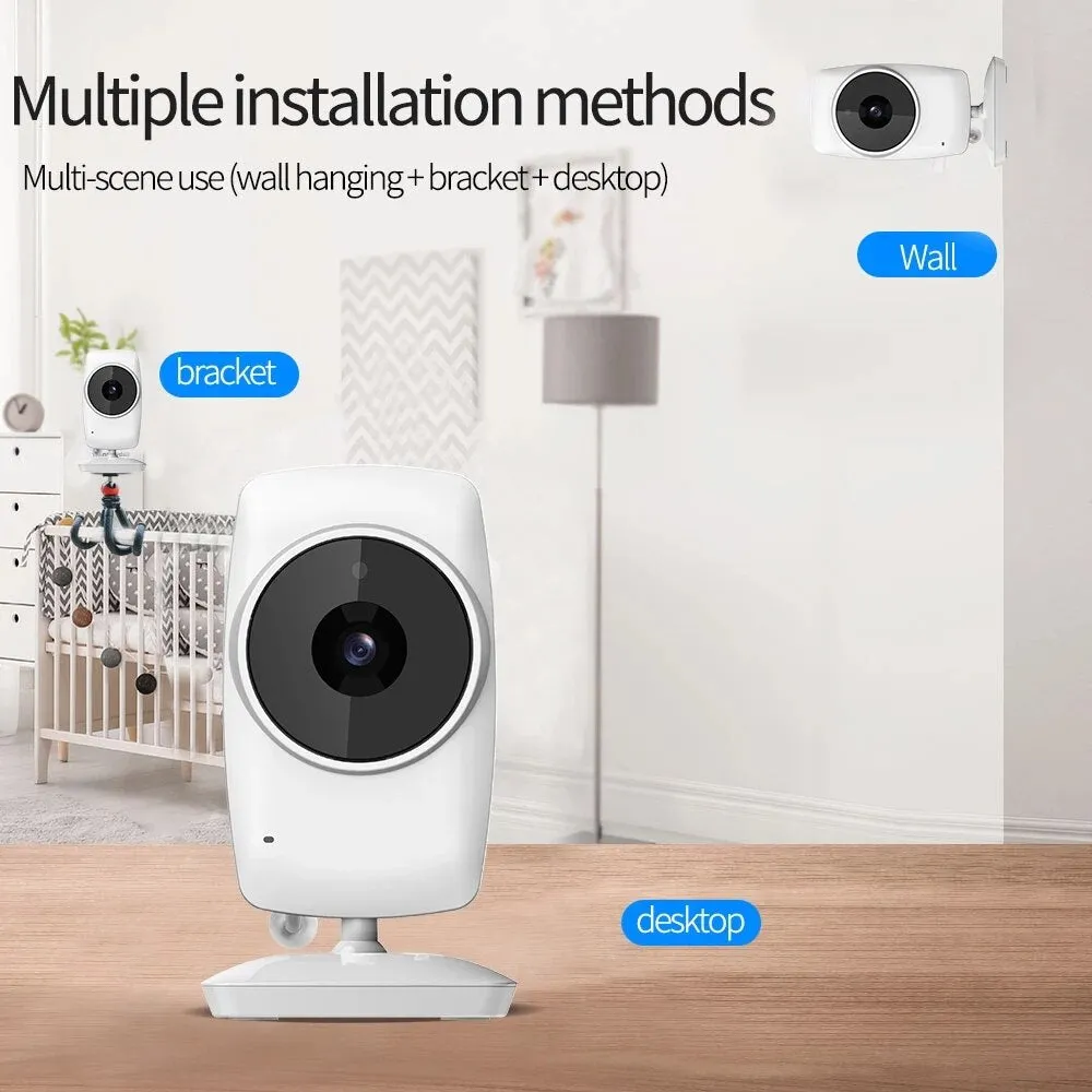 Anjielosmart Newest 3.5 inch wireless Baby Monitor Infant Night Vision Camera, Two Way intercom,Temperature Sensor,ECO Mode