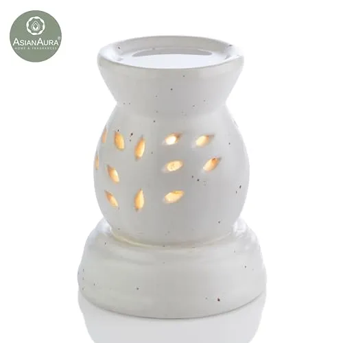 Asian Aura Aroma Diffuser for Home Fragrance| Aroma Burner for Aromatherapy| Home Decor| Aroma Oil Warmer Electric Ceramic Diffuser for Room Fragrance (Round 3)