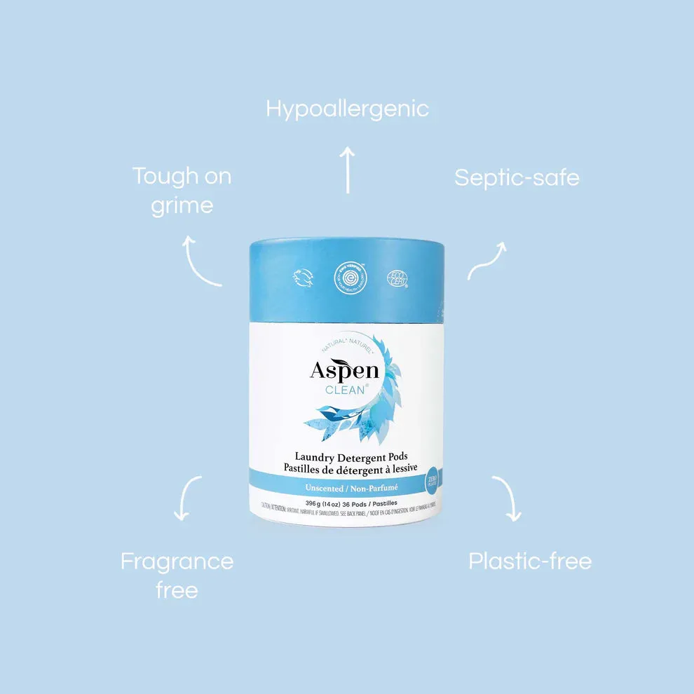 Aspen Clean - Unscented Laundry Pods