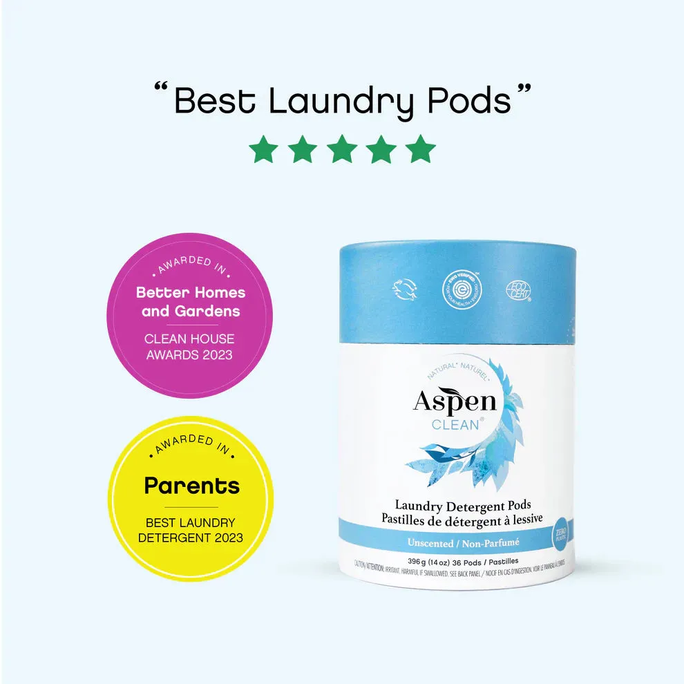 Aspen Clean - Unscented Laundry Pods