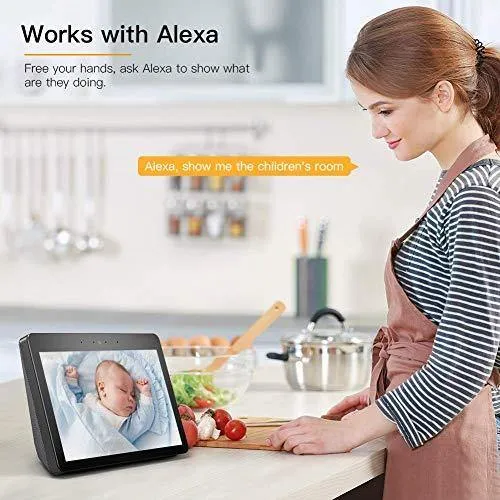 Baby Monitor Camera Pan/Tilt/Zoom WiFi 1080P Pet Camera
