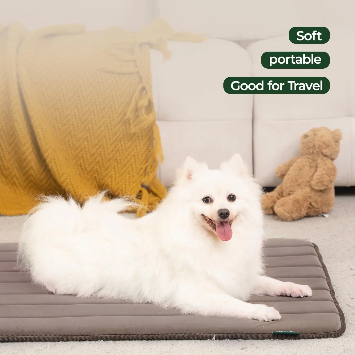 BALANCE Dog Crate Pad, Dog Foam Crate Mat Kennel Pad, Washable Water-Resistant Pet Bed Flat Dogs Cage Mat for X-Large Dogs