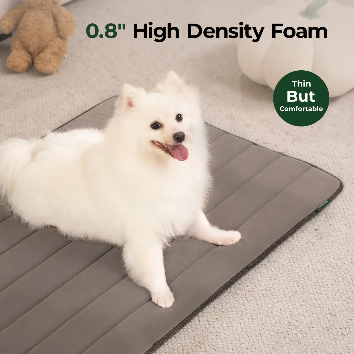 BALANCE Dog Crate Pad, Dog Foam Crate Mat Kennel Pad, Washable Water-Resistant Pet Bed Flat Dogs Cage Mat for X-Large Dogs