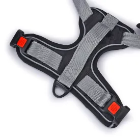 BASIL Dog Handle Harness No-Pull Adjustable Vest Harness, Reflective Black