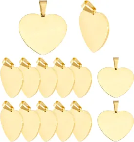 Blanks Metal Charms Stainless Steel Engraving Blanks 1" Circle Blank Pendant Stamping Tags With Hole for Necklace Pet Collar ID Name Tags Jewelry Making