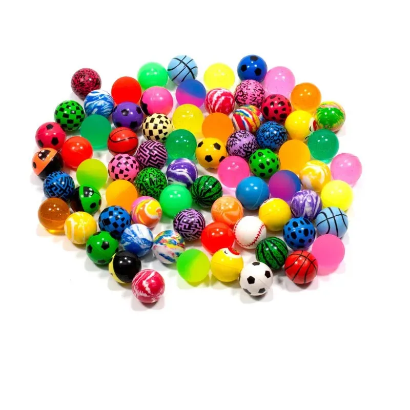 Bouncy Balls 100pcs Party 30mm Kids Bags Favours Toys Fillers Colourful AU