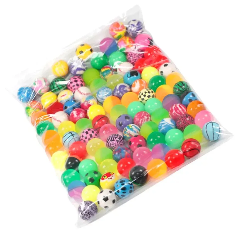 Bouncy Balls 100pcs Party 30mm Kids Bags Favours Toys Fillers Colourful AU