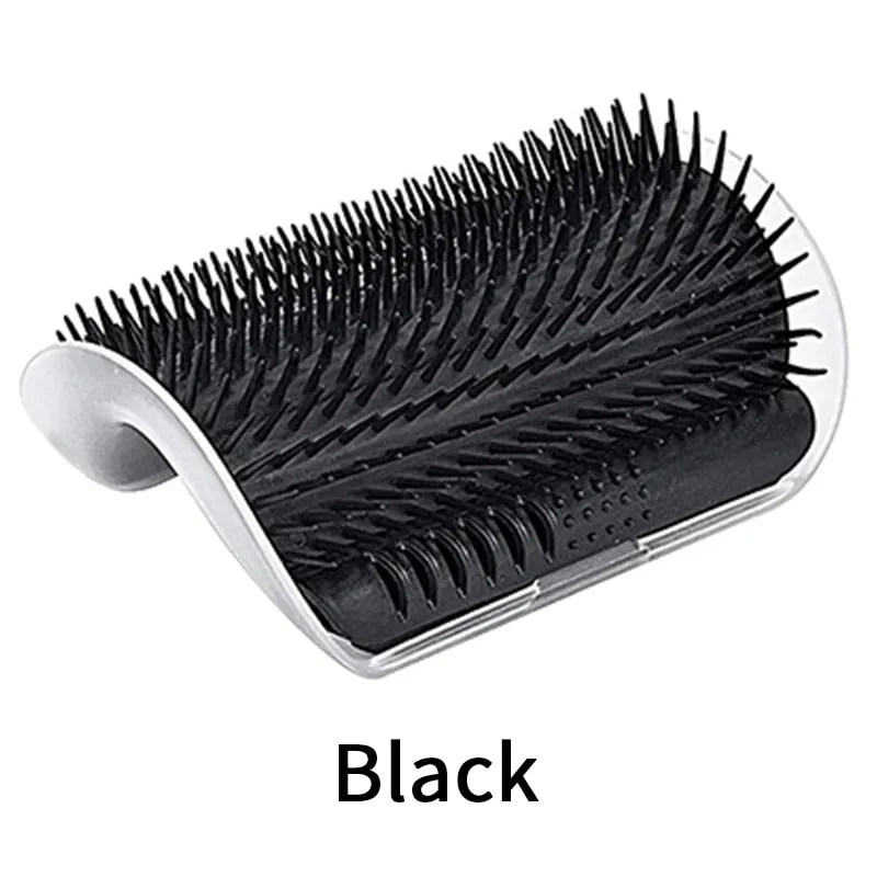 Cat Self Groomer With Catnip Soft Cats Wall Corner Massage Cat Comb Brush