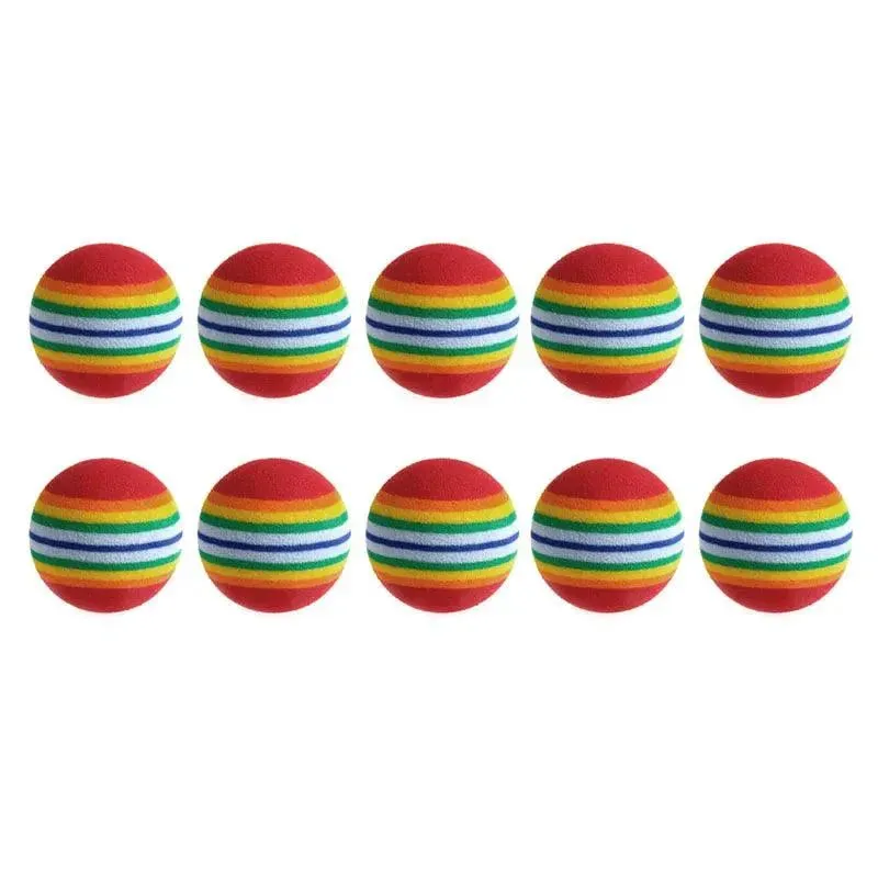 Colorful Fun 10-Piece Rainbow Balls Set