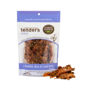 Earth Animal Shine Herbed Chicken Tenders Healthy Skin & Coat Treats For Dogs