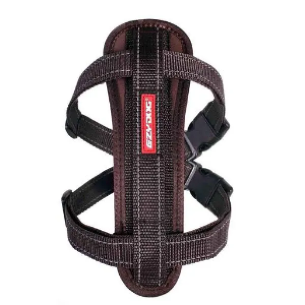 EzyDog Chest Plate Dog Harness Brown