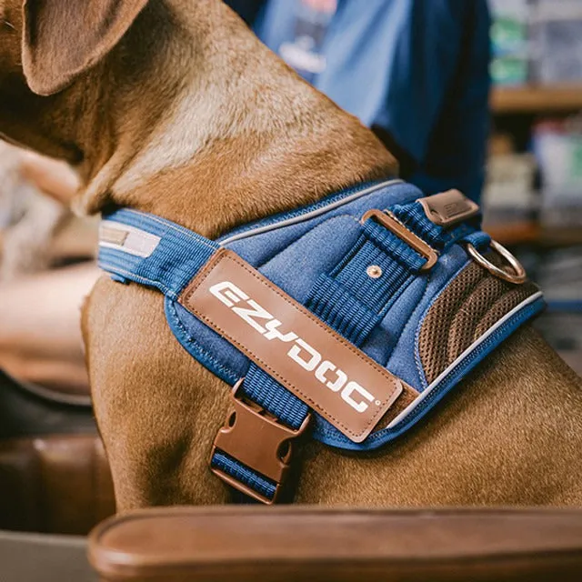 EzyDog Denim Convert Dog Harness XL