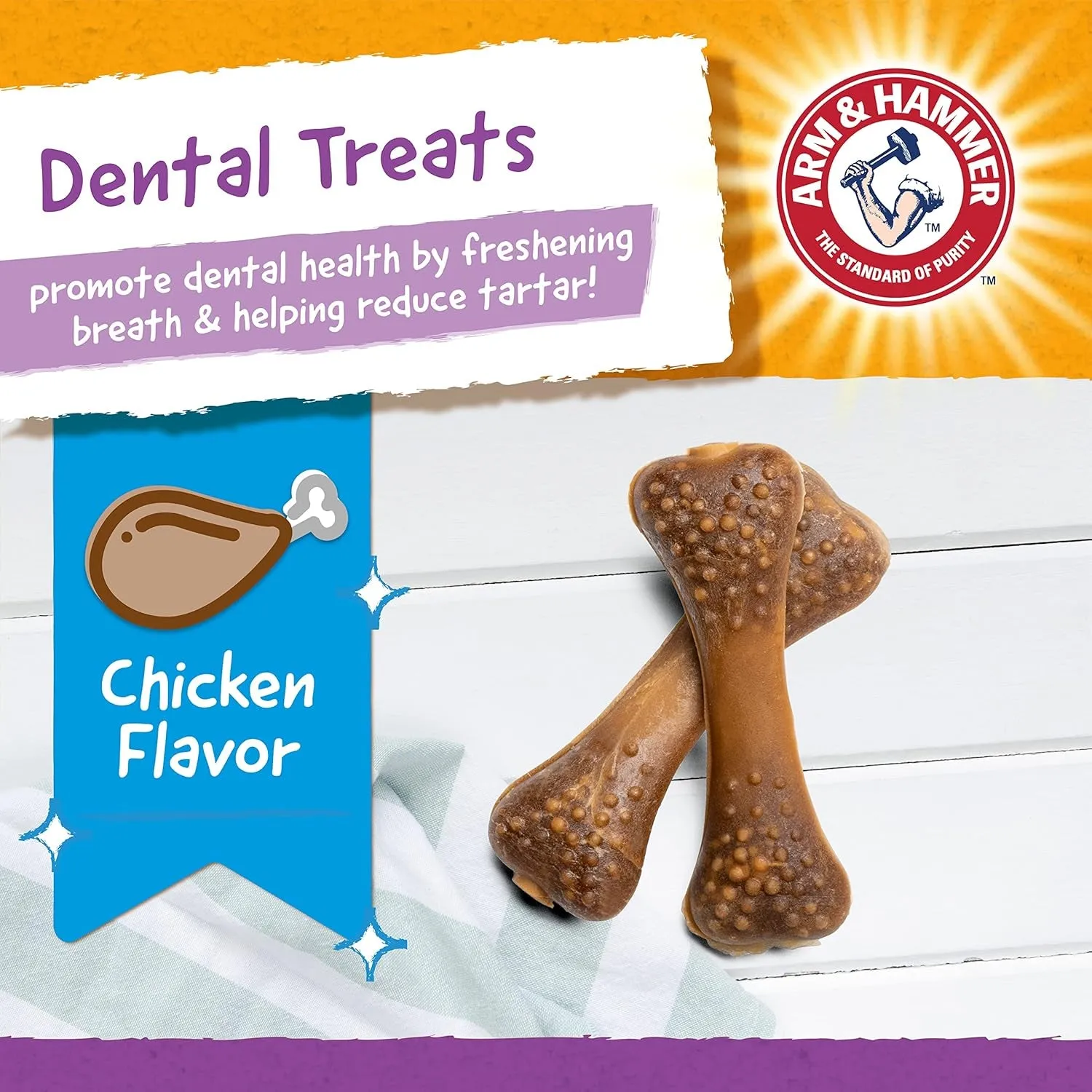 for Pets Super Treadz Gorilla Dental Chew Toy for Dogs - Dog Dental Toys Reduce Plaque & Tartar Buildup without Brushing - Safe for Dogs up to 35 Lbs (Pack of 12)