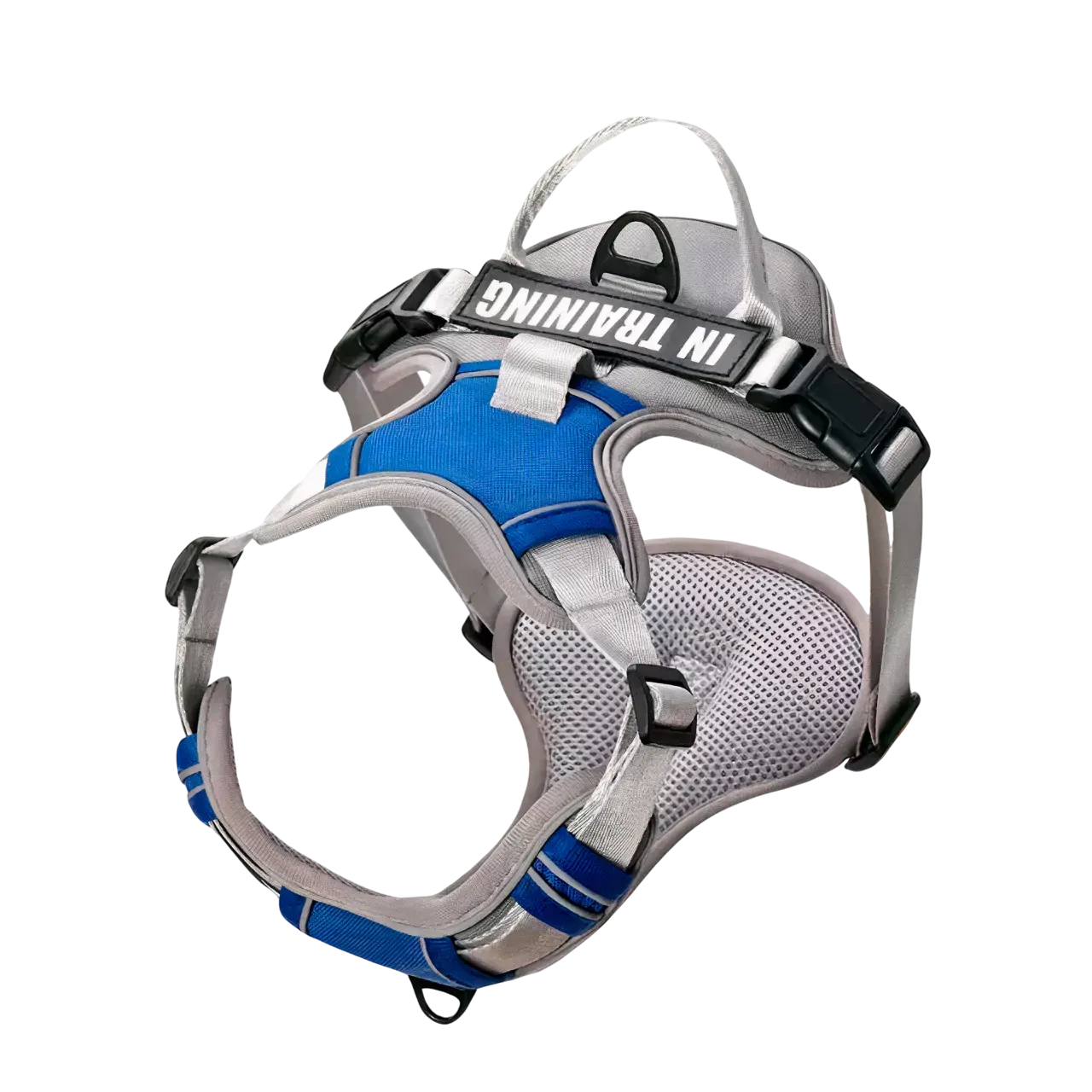 Gray Blue Custom Canine Dog Y Harness | 2TLE