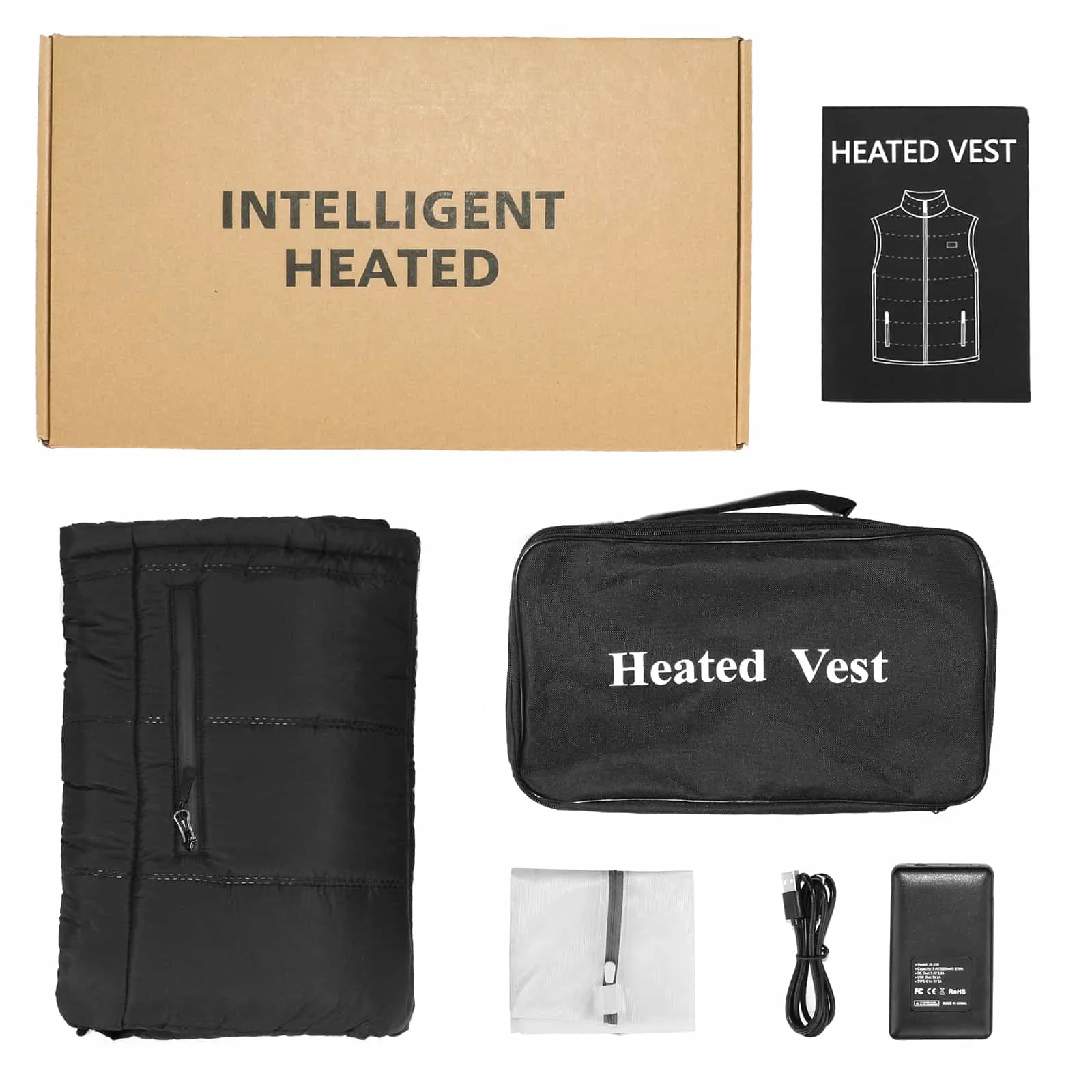 Heated Vest - Adjustable Dual Temperature for Maximum Warmth
