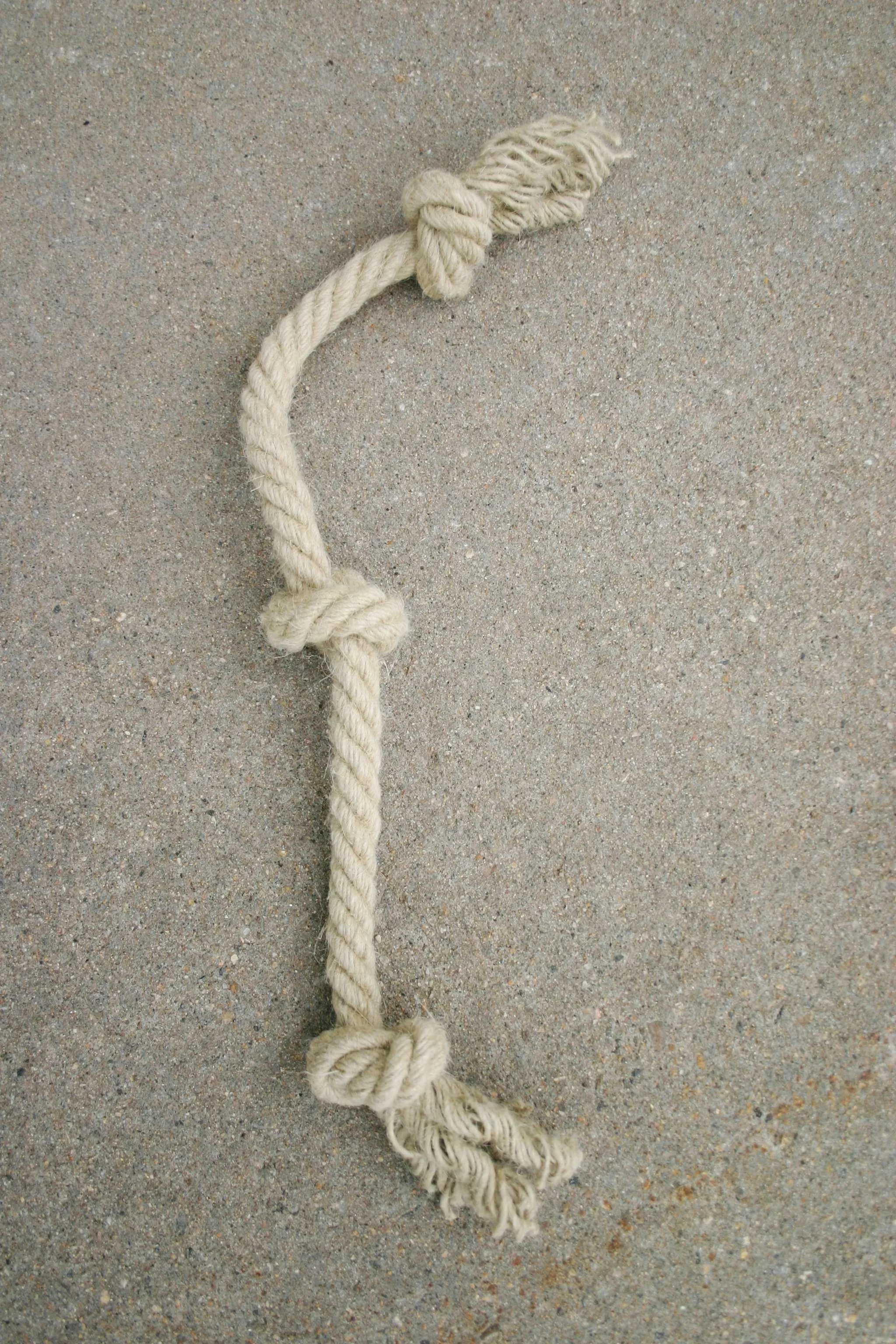 Hemp Dog Toy Rope Triple Knot