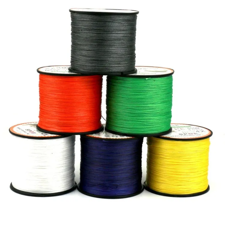 HENGJIA 6.0# 0.40mm 60LB 27.2kg Tension 500m Extra Strong 4 Shares Braid PE Fishing Line Kite Line(Red)