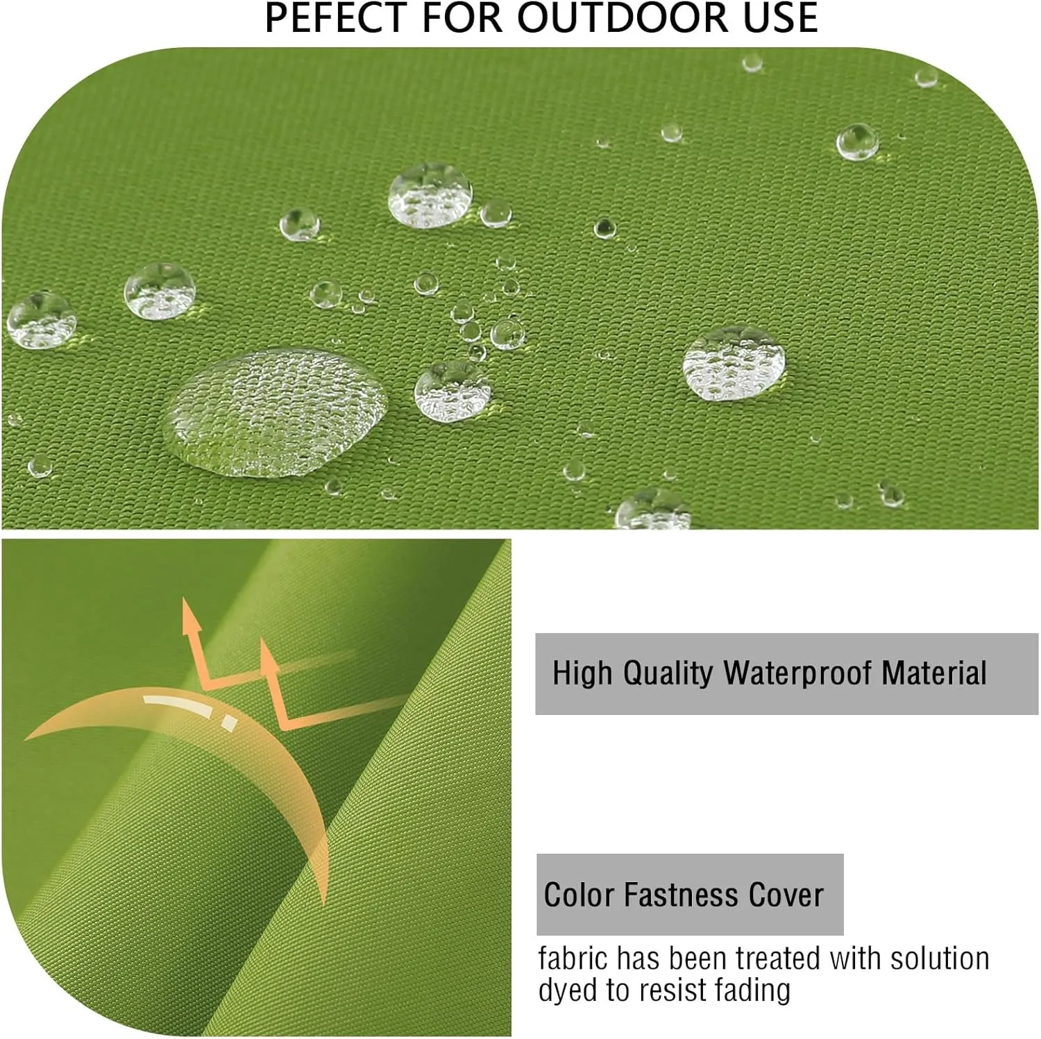 idee-home Outdoor Bench Cushion Waterproof, Bench Cushions for Outdoor Furniture, Patio Porch Swing Replacement Seat Pad with Ties for Garden Backyard, 42 x 18 Inch Green