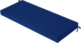 idee-home Outdoor Bench Cushion Waterproof, Bench Cushions for Outdoor Furniture, Patio Porch Swing Replacement Seat Pad with Ties for Garden Backyard, 59 x 18 Inch Navy Blue