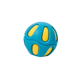 Kanu Pet Soft Blue Solid Ball with Bacon Scent Dog Toy