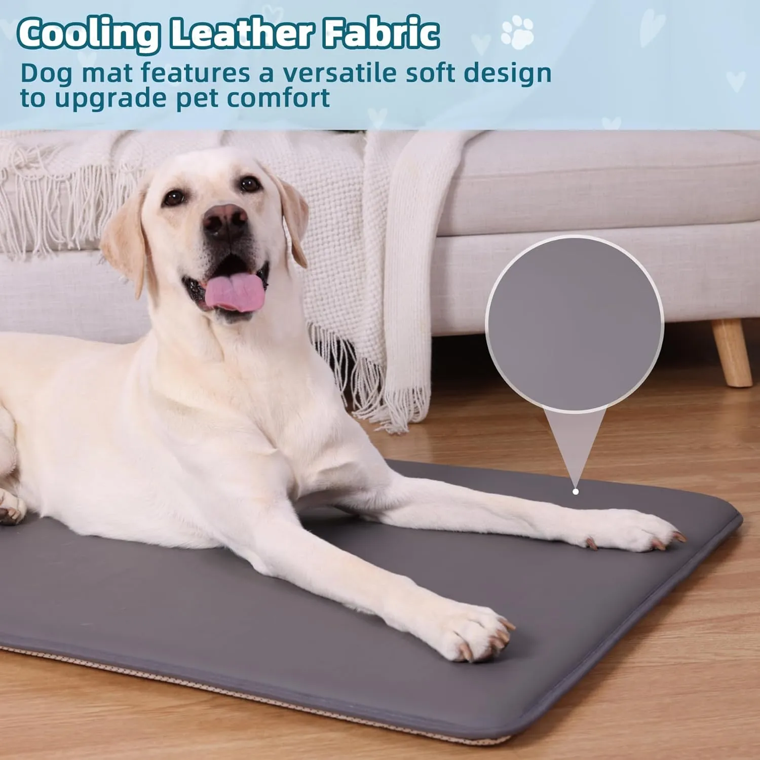 Large Dog Crate Pad Bed, Foam Cushioned & Waterproof Kennel Cage Mat for Large Dogs, Outdoor Pet Bed, Wipe Clean & Easy Rinse, Anti Slip 41 inch Graphite Grey