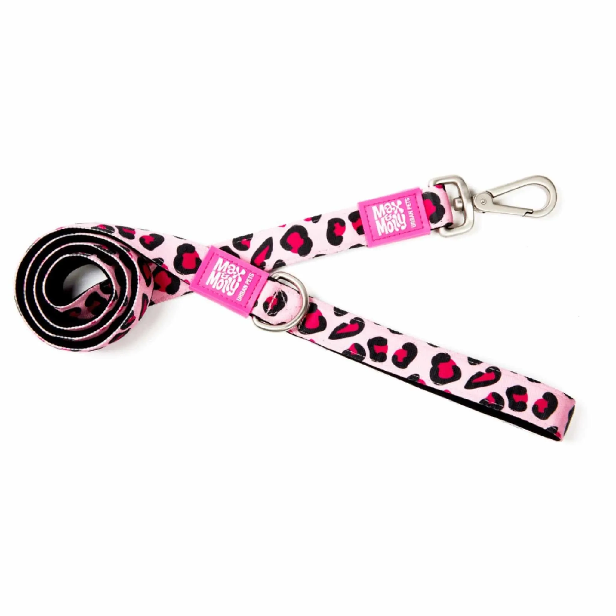 Max & Molly Small Dog Collar - Pink Leopard