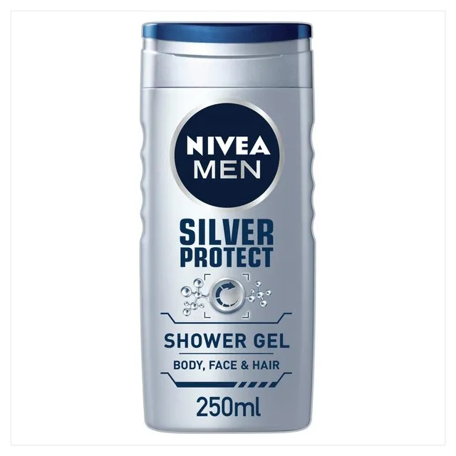Nivea Men Shower Gel Silver Protect 250ml