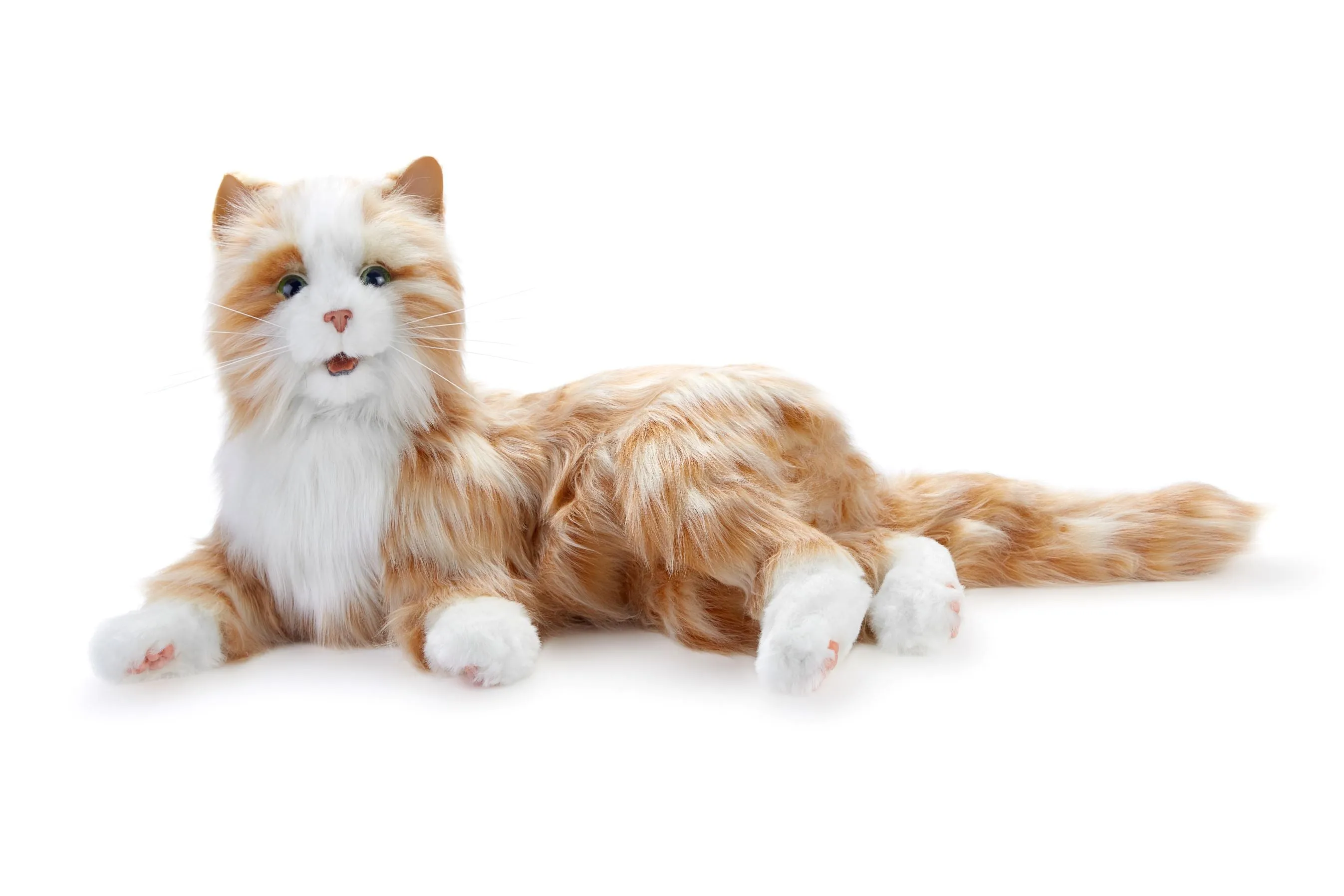 Orange tabby cat robotic companion pet - vat free