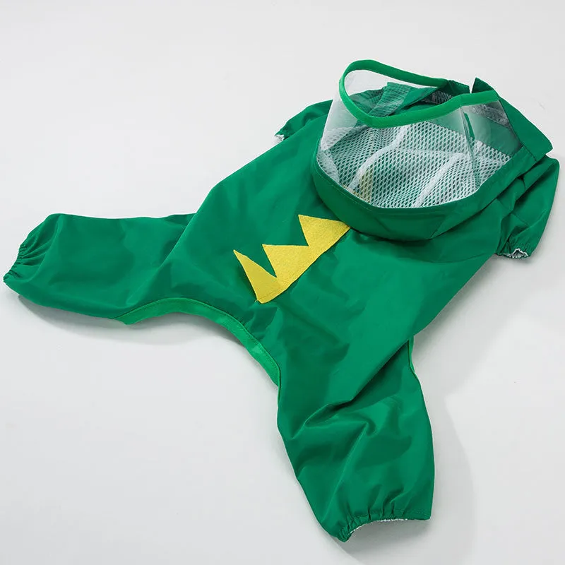 Pet dog raincoat