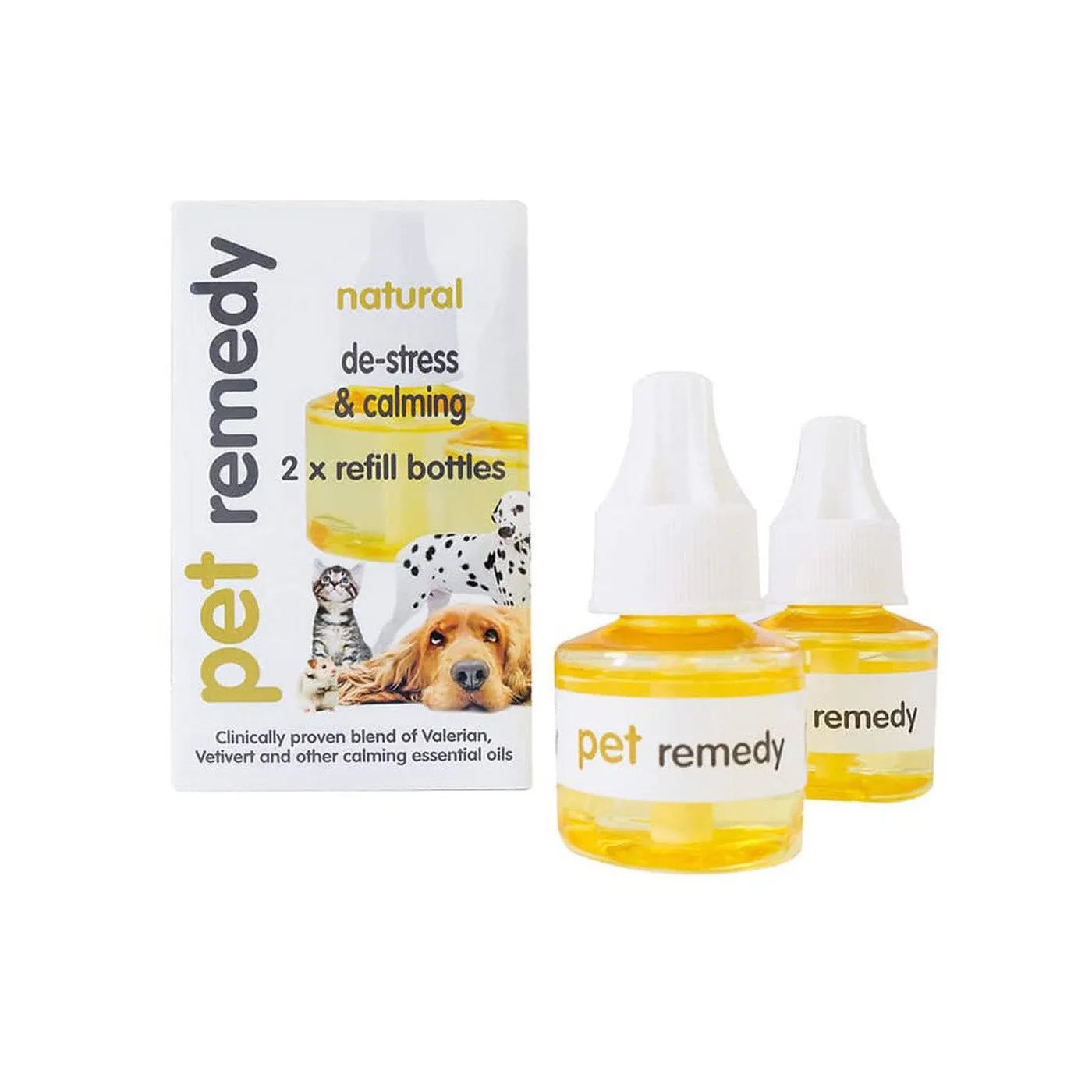 Pet Remedy Pet Calming Diffuser Refill Bottles Twin Pack