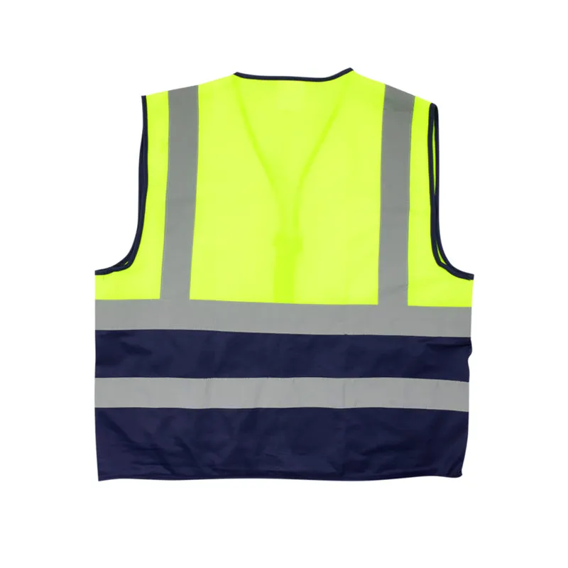 PIONEER SAFETY Vests Signaling With Zip Id Pocket Lime/Navy