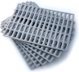 Rabbit Cage Mat Resting Mat for Bunnies and Other Small Animals. Made in The USA. (6 Pack, Gray) Available in Quantities of 1, 6, or 12.