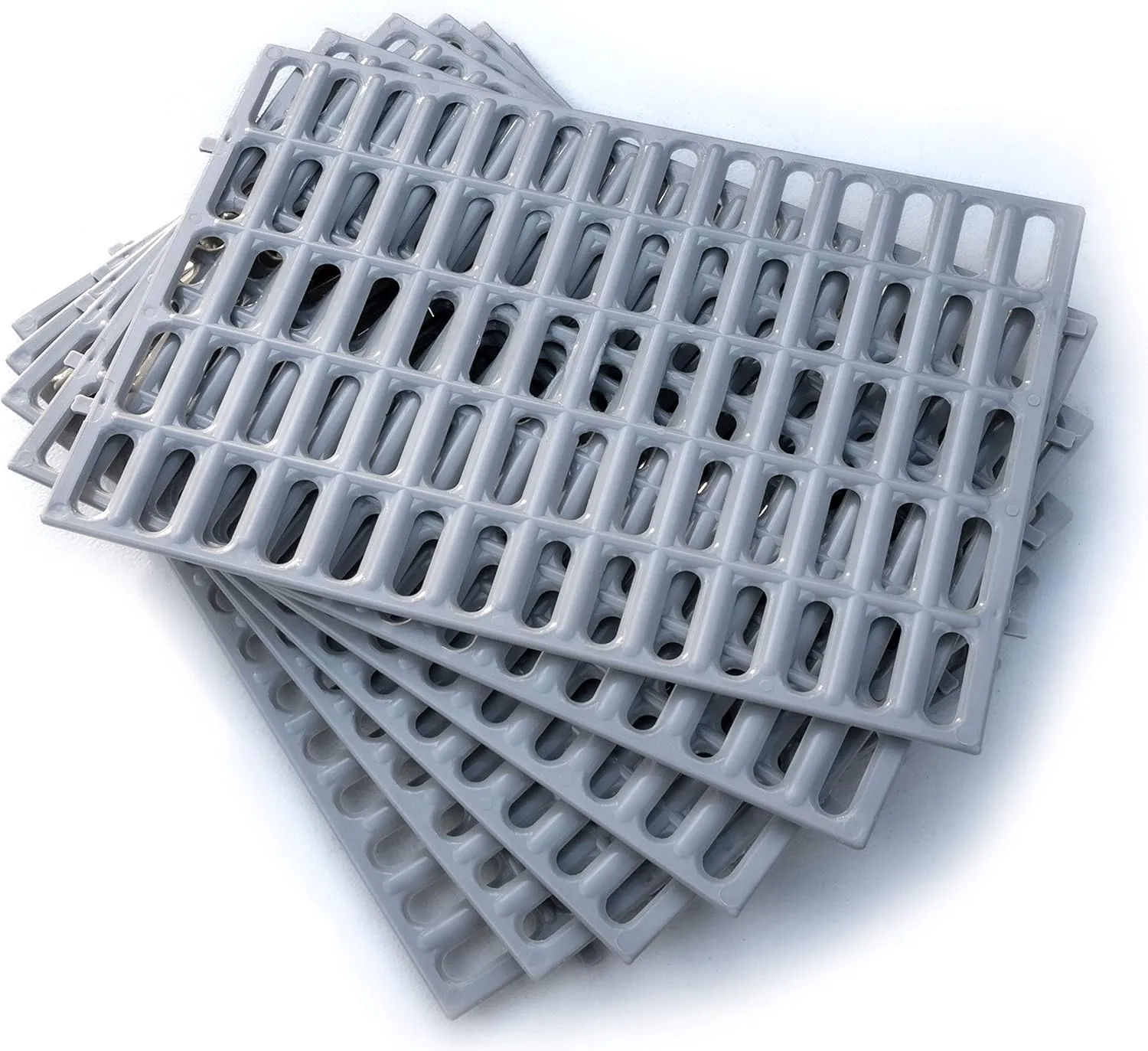 Rabbit Cage Mat Resting Mat for Bunnies and Other Small Animals. Made in The USA. (6 Pack, Gray) Available in Quantities of 1, 6, or 12.