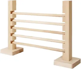 Rabbit Jump Bar Wooden Toy Indoor Outdoor, Interactive, Jump Hurdle Bar, Adjustable Height for Pet Rabbit Bunny Jump Training