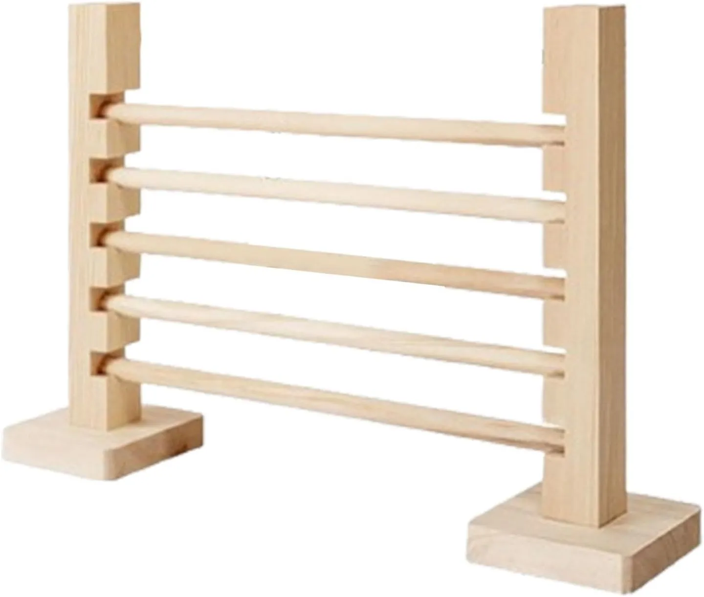 Rabbit Jump Bar Wooden Toy Indoor Outdoor, Interactive, Jump Hurdle Bar, Adjustable Height for Pet Rabbit Bunny Jump Training