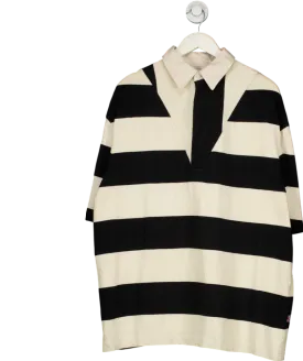 Raey Blue Oversized Striped Cotton Rugby Shirt One Size