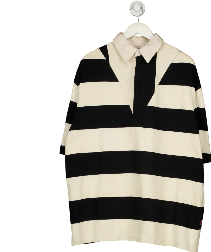 Raey Blue Oversized Striped Cotton Rugby Shirt One Size