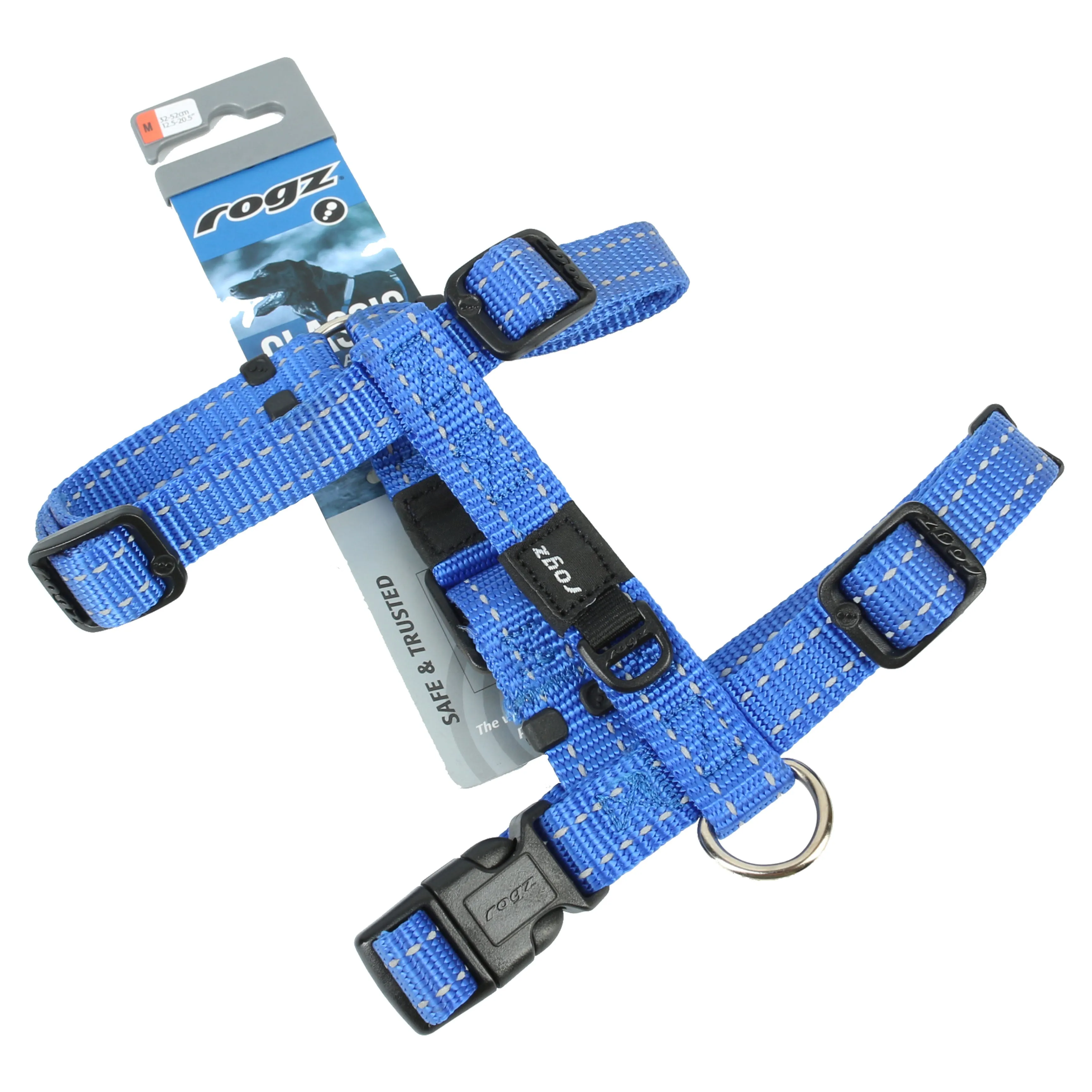 Rogz Classic Reflective Harness Blue