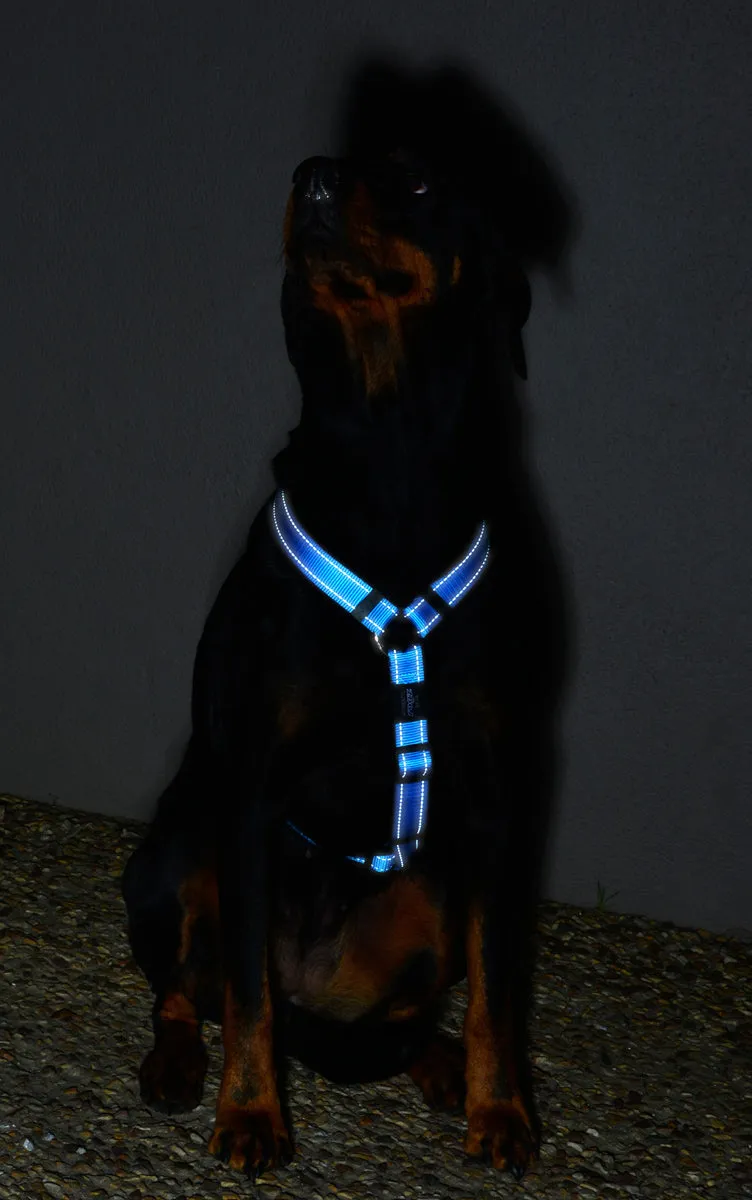 Rogz Classic Reflective Harness Blue