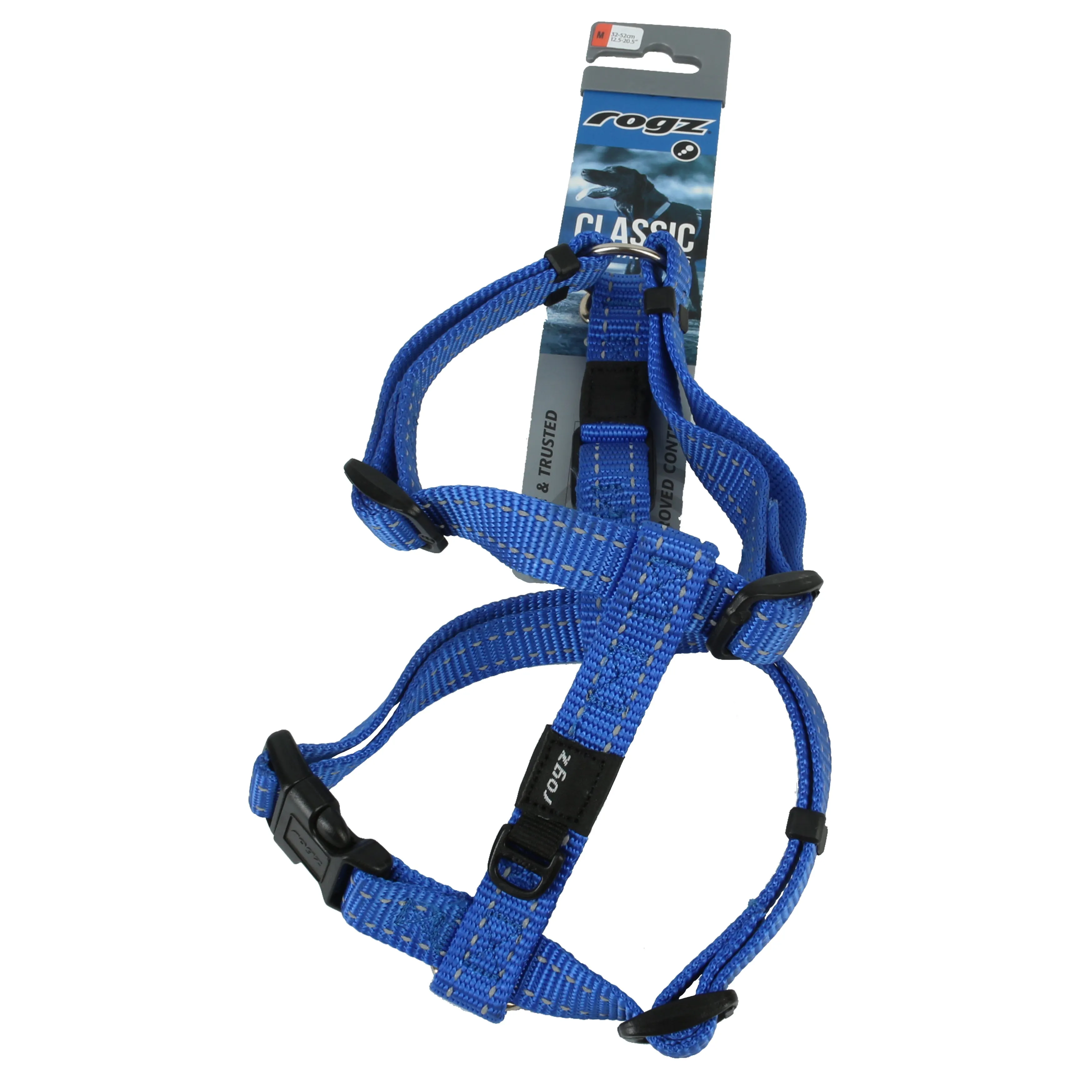 Rogz Classic Reflective Harness Blue