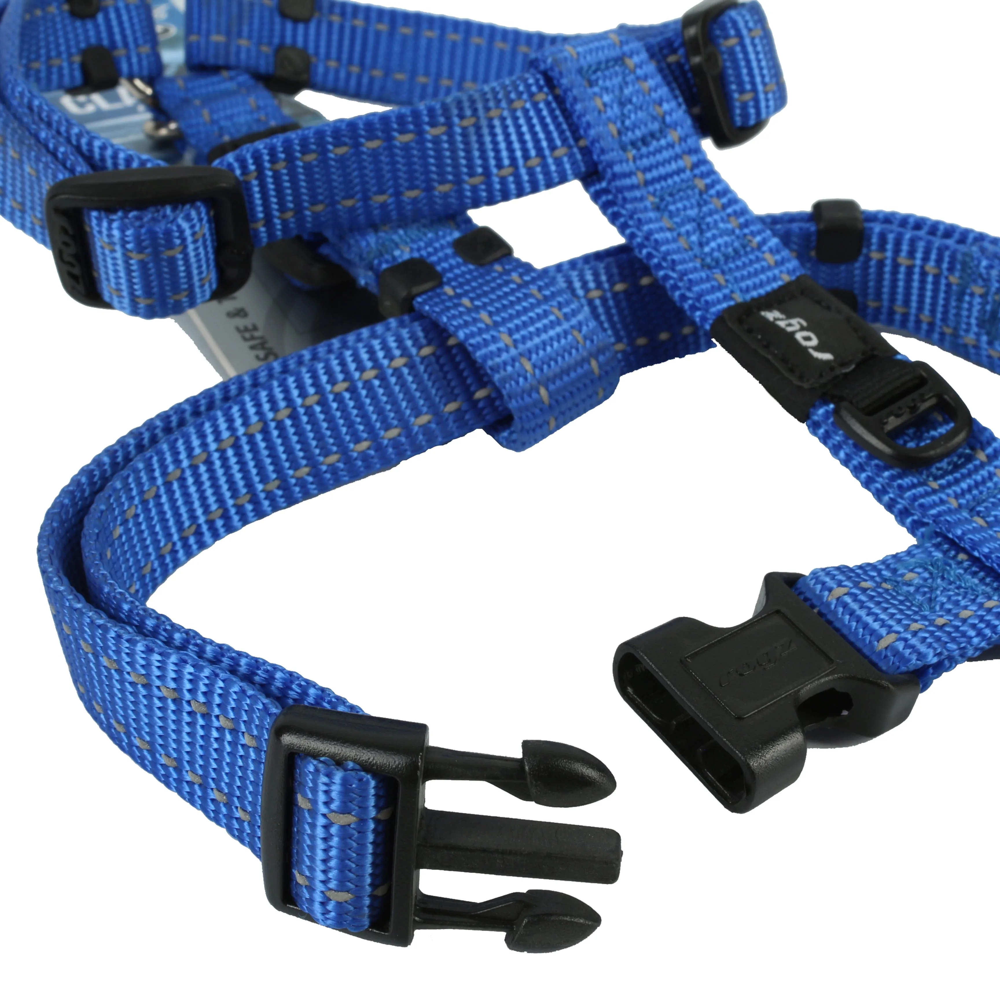 Rogz Classic Reflective Harness Blue