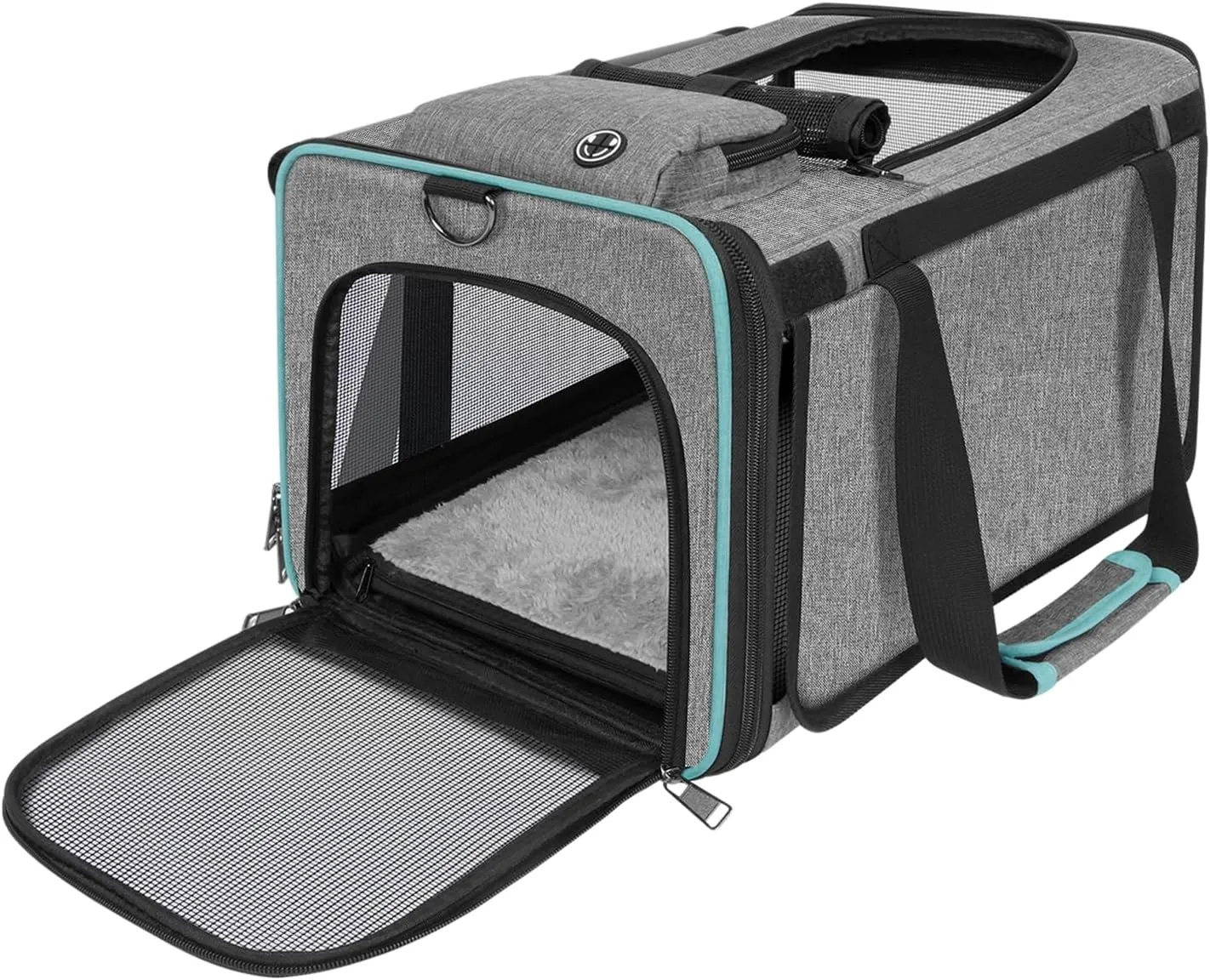 Soft-Sided Airline-Compliant Pet Carrier  18x11x11 Inch Underseat TSA-Approved Travel Bag for Cats & Small Dogs Under 15 lbs