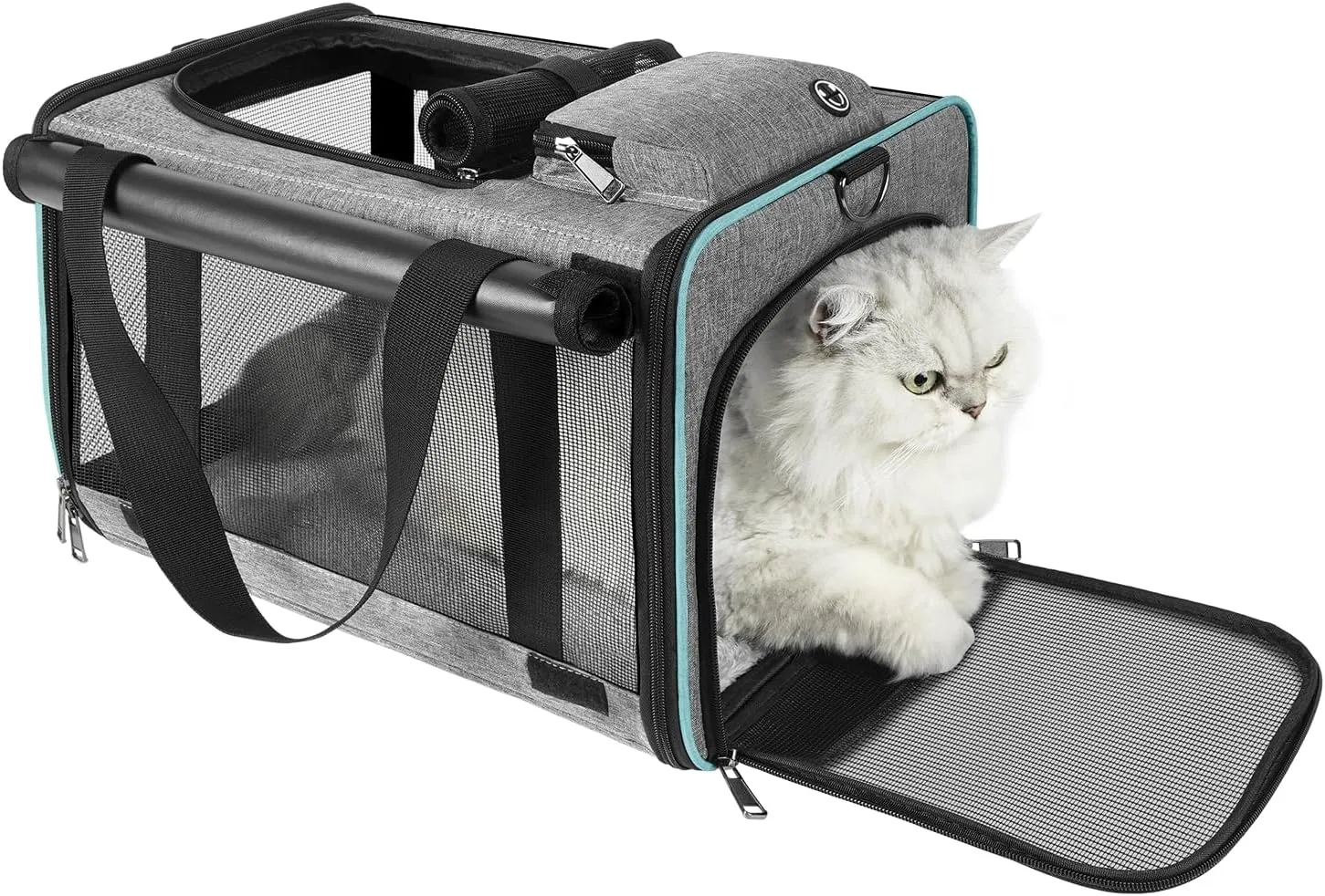 Soft-Sided Airline-Compliant Pet Carrier  18x11x11 Inch Underseat TSA-Approved Travel Bag for Cats & Small Dogs Under 15 lbs